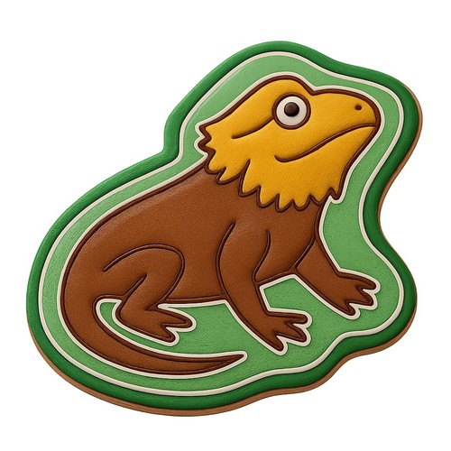 Alert pogona cookie cutter - pogona,