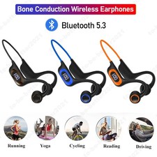 Casque audio étanche à conduction osseuse 128GB Bluetooth5.3 Écouteurs de sport