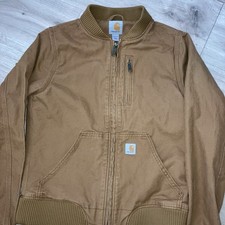 Carhartt Women Brown Full Zip India Work Jacket Ladies XS
