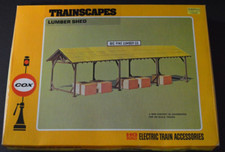 Cox Trainscapes HO Scale Big Pine Lumber Yard Lumber Shed Open Missing Pieces