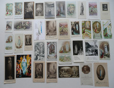 Lot of 35 Different Pious Religious Images of OUR LADY of LOURDES