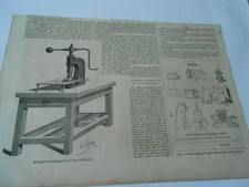 1857 Engraving - Mechanical Cutter for Artificial Flowers