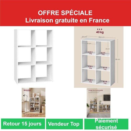 Vasagle bibliothèque - bibliothèque, 3