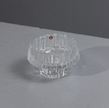 Tapio Wirkkala & Iittala Candle Holder Photophore Stellaria Molded Glass Finland 1970