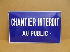 ancienne plaque émaillé