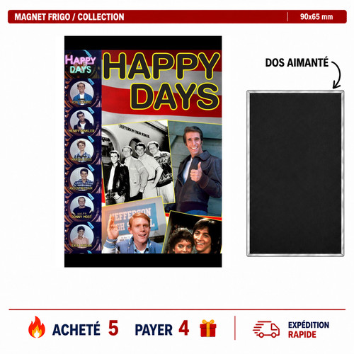 Magnet frigo happy days - happy,