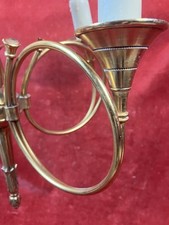 Lustre Style Empire Cors De Chasse Carquois Laiton 5 lumières Époque XX° 77 cm