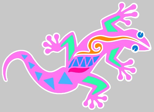 Gecko rose lezard roller - roller, velo