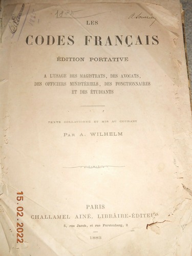 Livre ancien les codes - livre,