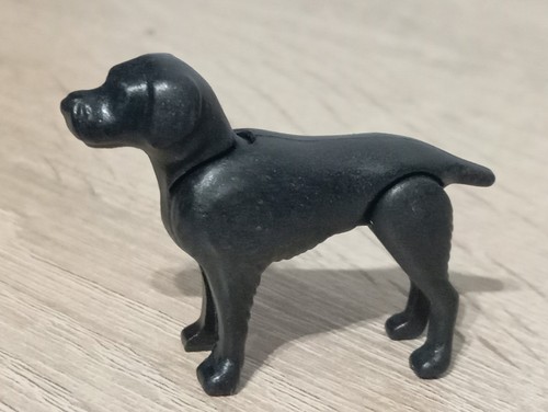 Playmobil figurine chiot noir - figurine,