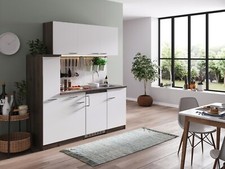 Cuisine Cuisine Équipée Simple En Chêne York Blanc Oliver 180 CM Respekta
