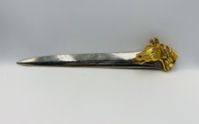 Hermes French Silver Plated & Gilt Bronze Horse Letter Opener