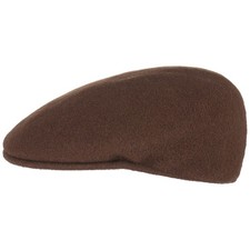 Kangol Original 504 Cap Flatcap Bêret Bonnet Casquette Laine Braun Neuf