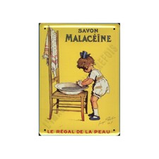 Plaque métal publicitaire