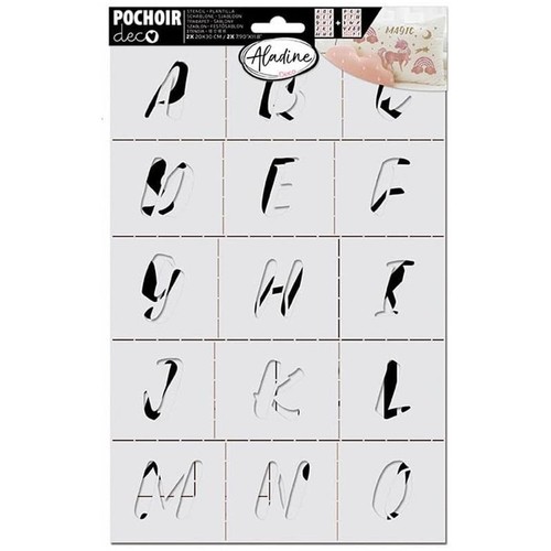 Pochoirs lettres de - pochoirs,