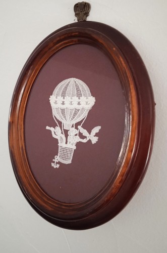 Broderie mongolfière sous