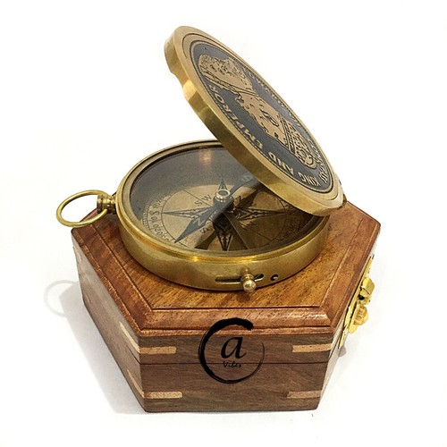 Boussole poche vintage - poche,