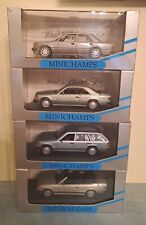 Minichamps 1/43 set lot Mercedes w124 230 TE 230 CE 300 CE-24 500 E V8 no dink
