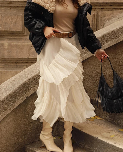 Zara collection jupe longue - zara,