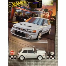 Hot Wheels Mazda 323 GTR Boulevard White Familia