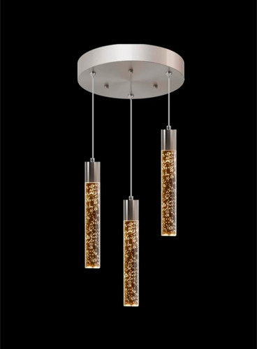 Light tube chandelier - light,