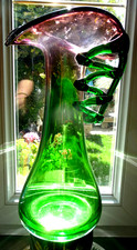 GRAND VASE EN VERRE DE MURANO? VINTAGE H.34 CM