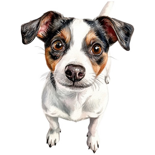 Autocollants jack russell - 2, x