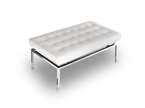 Blanc banc cuir magasin - banc,