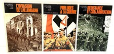 3 old books La guerre au jour le jour ww2