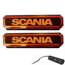 2x 12/24V Scania LED Orange