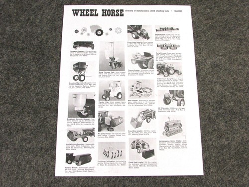 1968 wheel horse tractors - 1968-69,