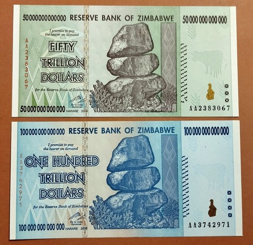 Zimbabwe 100 trillion - zimbabwe,