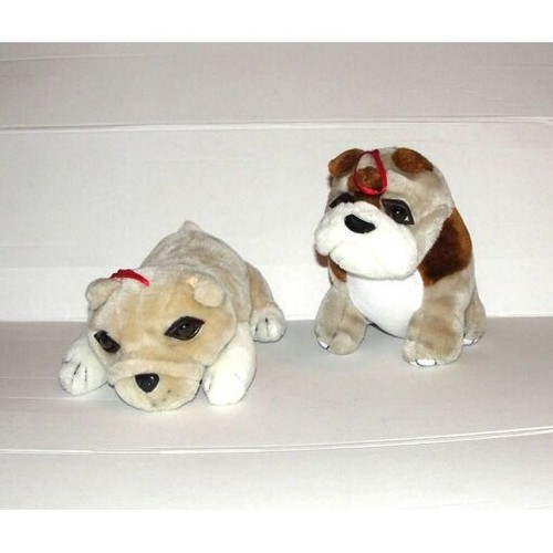 Lot deux peluches chien - de,