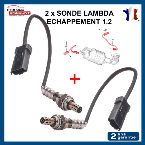 Sonde lambda echappement - 2x,