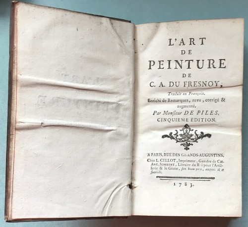 1783 livre ancien art - /, de
