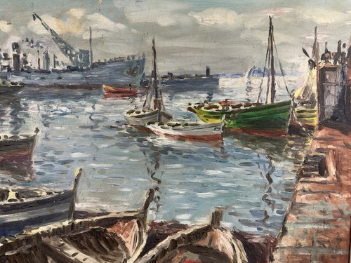 Ancienne huile sur toile
