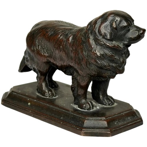 Sculpture bronze rare chien - du,