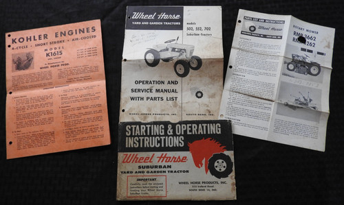Original 1962 wheel horse - original,