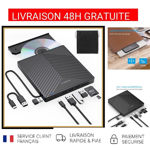 Lecteur graveur dvd externe - cd,