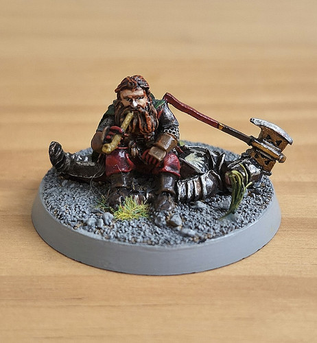 Painted gimli dead uruk hai - painted, on