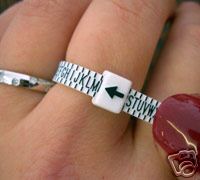 Bague main baguier jauge - baguier, or
