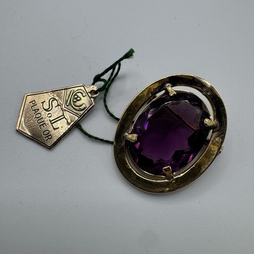 Broche pierre taillée - broche,