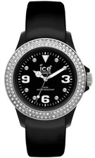 Ice-watch Pierre Tycoon Swarovski Cuir Noir Montre Unisexe St. BS.U.L.10