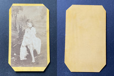 Very cleared actress or prostitute showing her legs, circa 1870 vintage cd