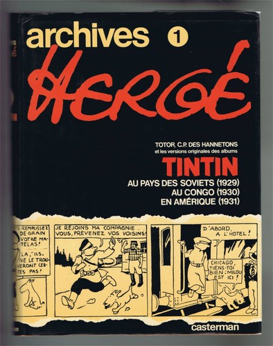 Archives hergé tintin - archives, t.1