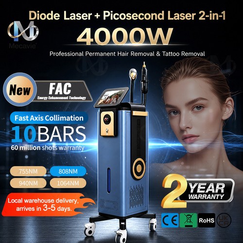 2in1 4000w diode pico laser - 2in1,