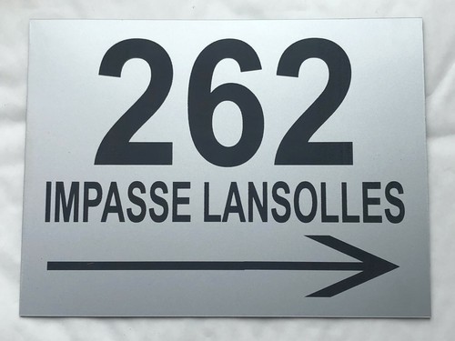 Plaque pvc numero rue de - plaque,