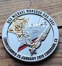 USS MICHAEL MONSOOR SEAL NSW DDG 1001 US NAVY CHALLENGE NON CPO CHIEF OFFICER