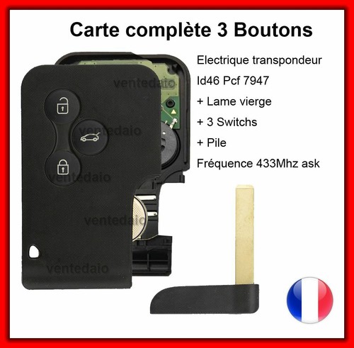Carte clé vierge - carte,