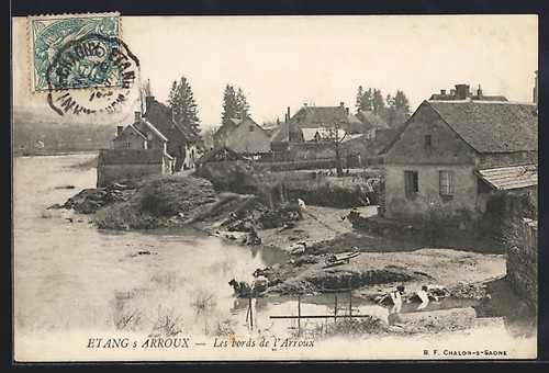 Cpa etang arroux les - cpa, bords